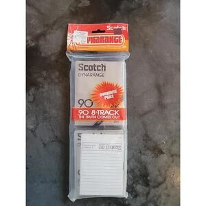 Scotch {3M} DYNARANGE 90 Min 8-TRACK Blank TAPES {2-pack} 🔸️ USA 🔸️ UNOPENED